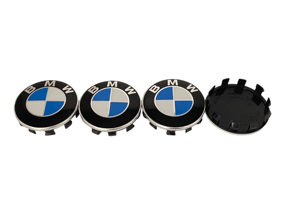 Set 4 Tappi Coprimozzo 56 mm. per BMW 1 2 3 4 5 6 7 Z X cerchi